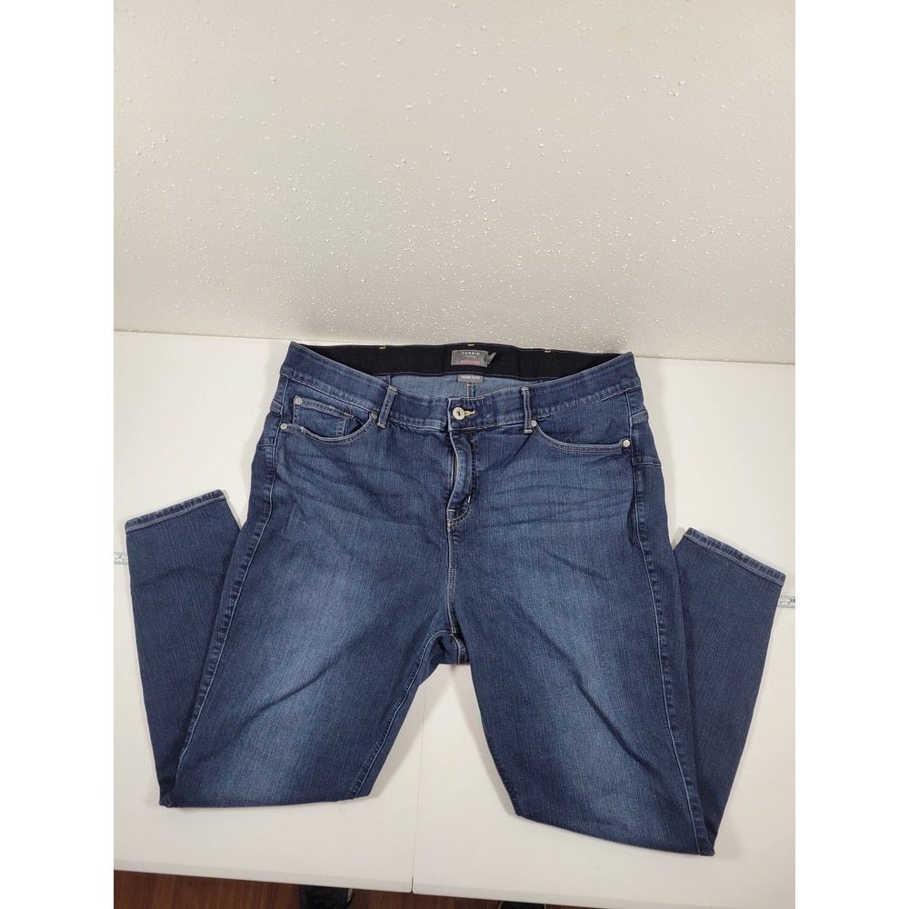 Torrid Bombshell Skinny Jeans Womens 24R Blue Excellent Premium Stretch Denim